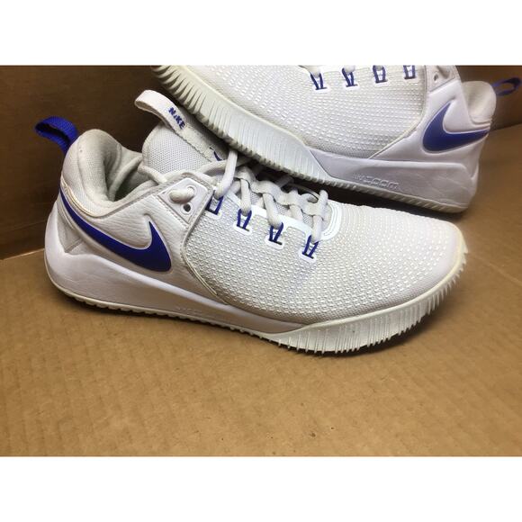 Nike Zoom HyperAce 2 Volleyball Sneakers White & Blue Women's Size 10 - Picture 2 of 9